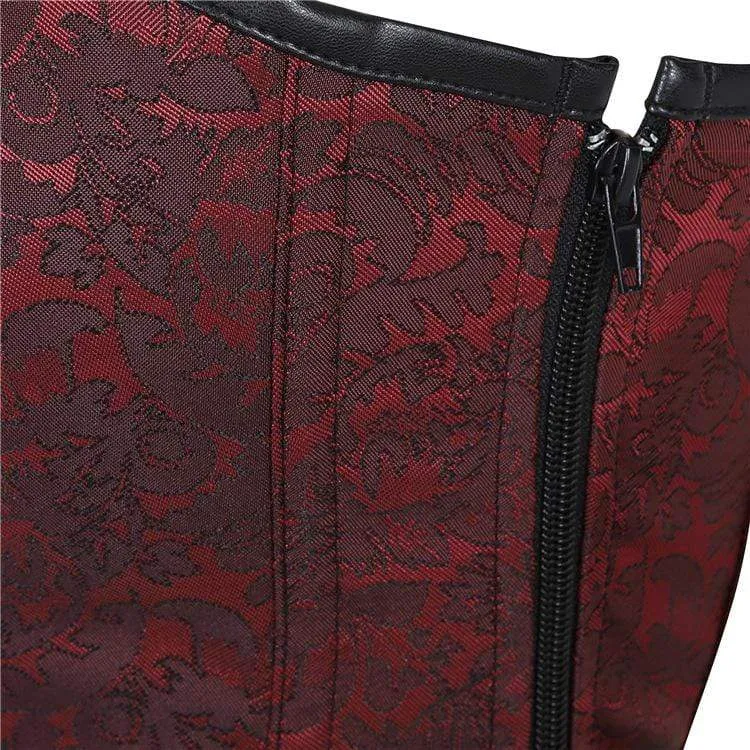 Damen Gothic Side Zipper Neckholder Top Korsetts