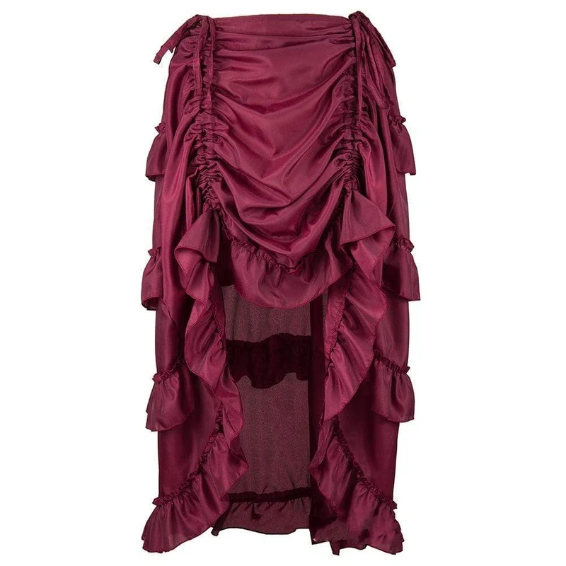 Steampunk Pure Color Rüschenröcke für Damen