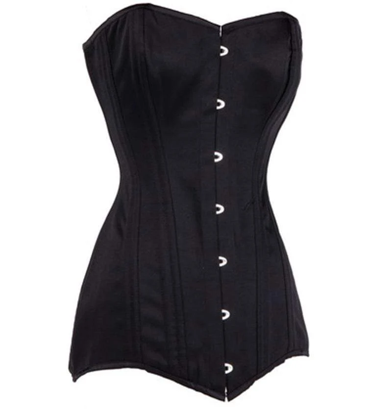 Frauen Gothic Pure Color Overbust Korsetts
