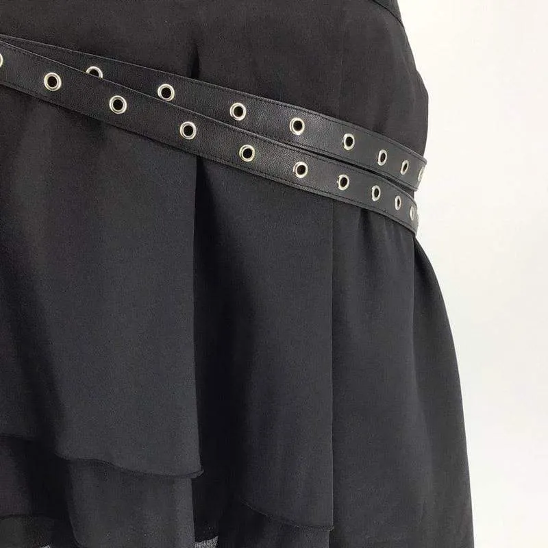 Steampunk-Röcke für Frauen mit Riemen