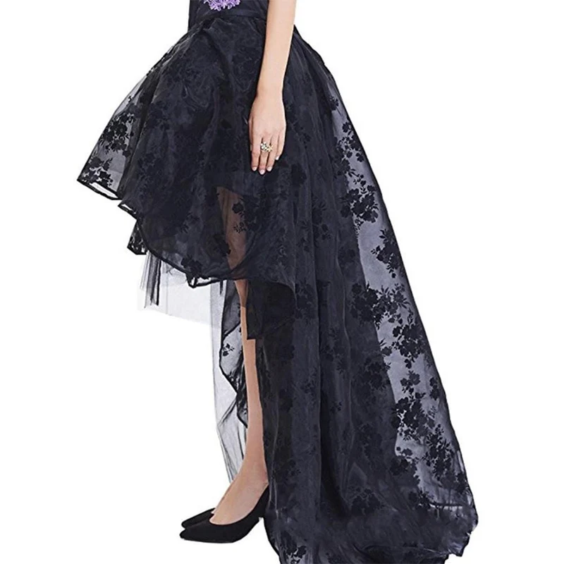 Damen Gothic Lace High / Low Röcke