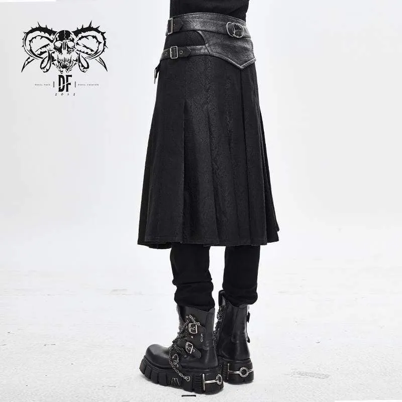 Herren Punk Vintage Cracks Seile Gürtel Kilts