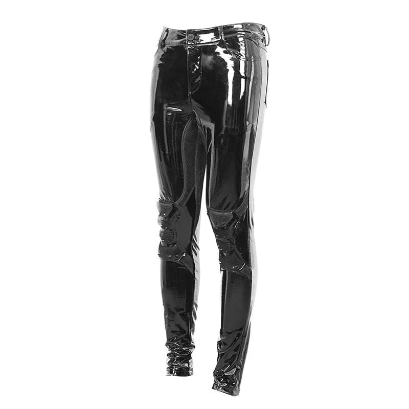 Sexy PU Skinny Pants für Herren