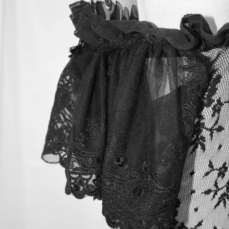 Wunderschöne transparente Korsetts mit gerüschter Passform und abnehmbarem Saum für Frauen