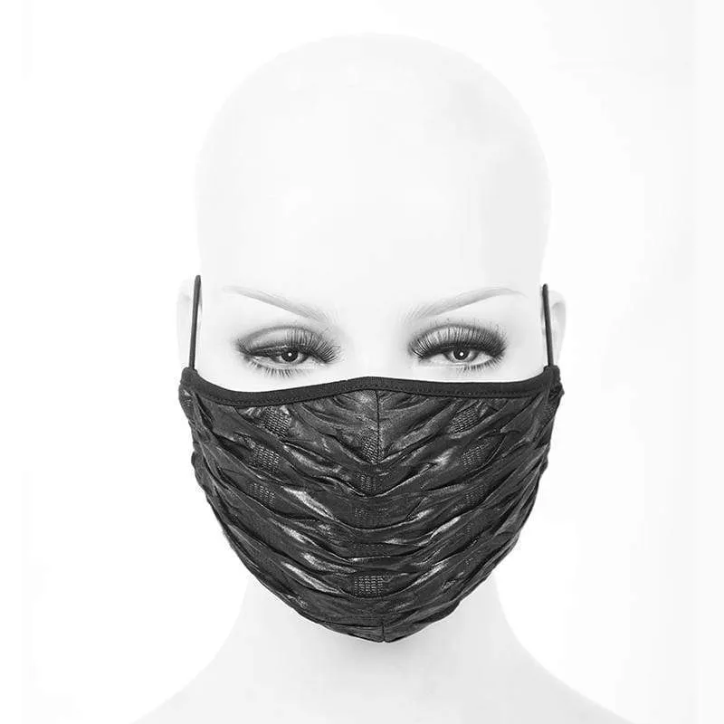 Unisex Gothic Solid Smooth Fold Masken mit Einwegfiltereinsatz XNUMXer-Set