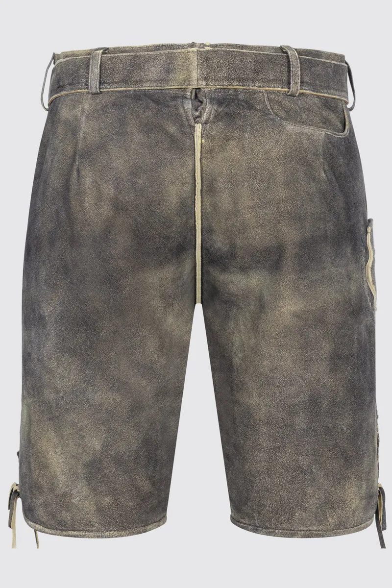 Herren Lederhose GIDEON mit Gürtel - Krüger Buam - 963169-000-0071