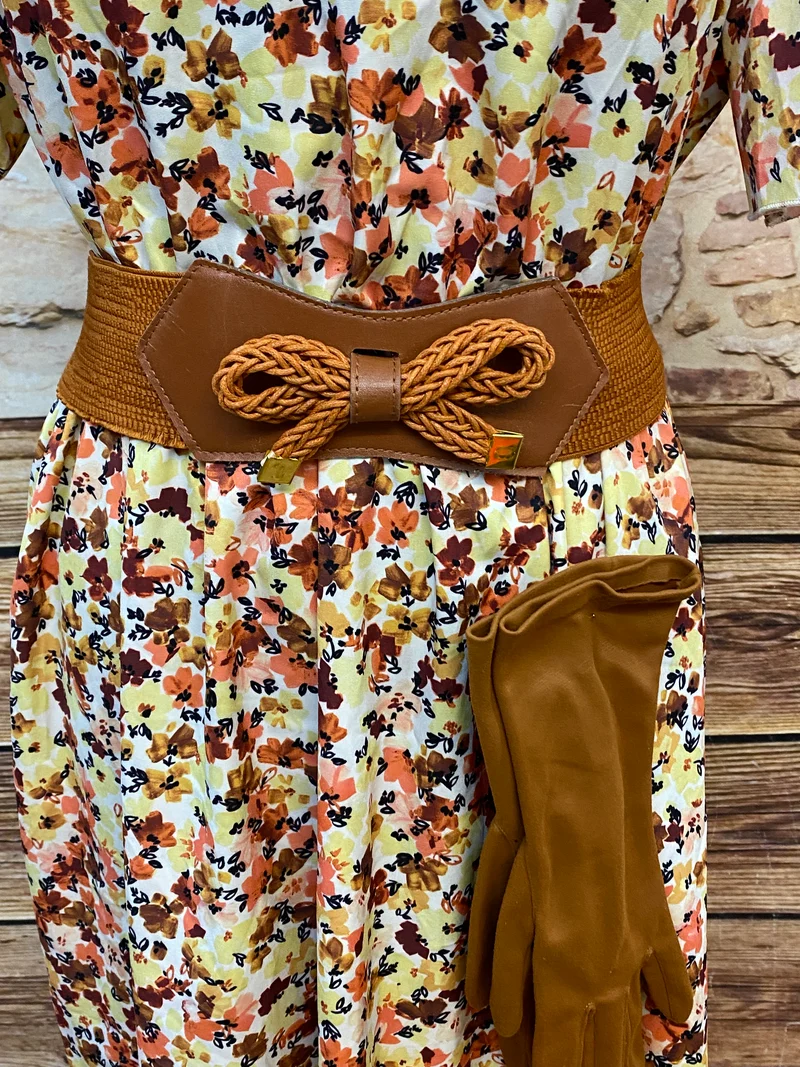 Vintage-Kleid Damen Kostüm 1940er Stil Gr.42