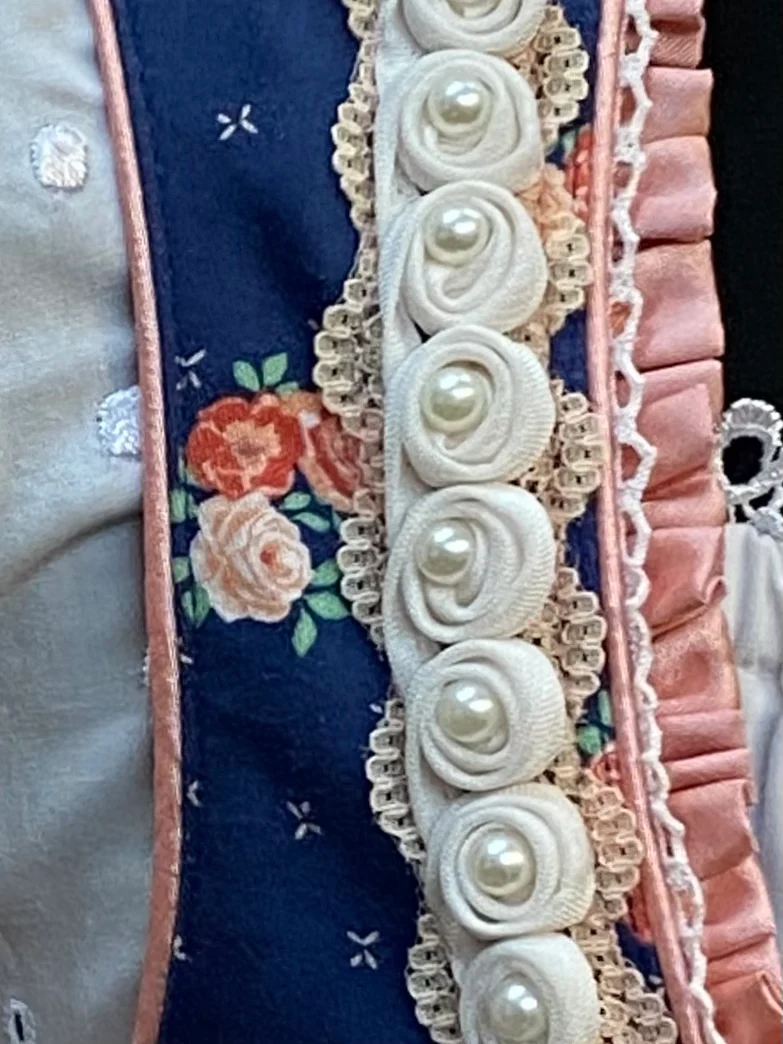 Dirndl blau rosa - 3tteilig, Gr.38