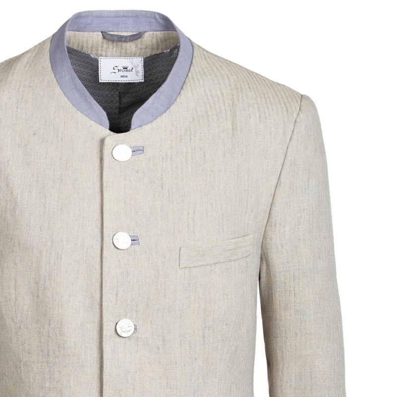 Trachtenjacke Christian Leinen Trachten Stoiber Herren beige