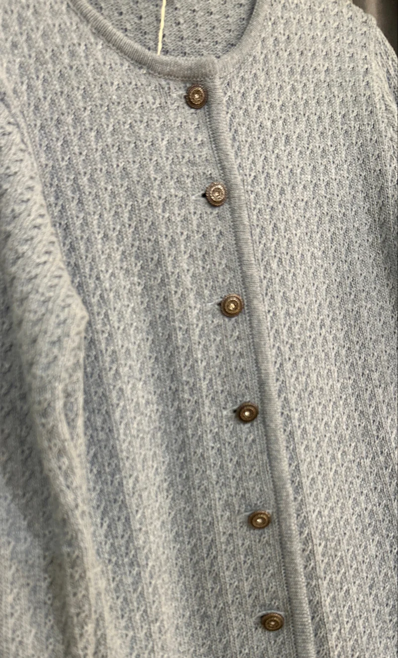 Trachten Dirndl Strickjacke Huber Mode Annabel himmelblau