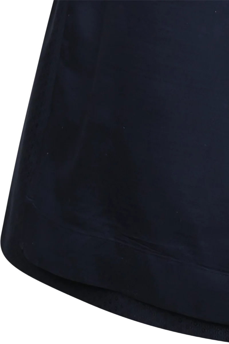 Midi-Samtdirndl mit abnehmbaren Flügelärmeln Hochwinkel 70cm - midnight