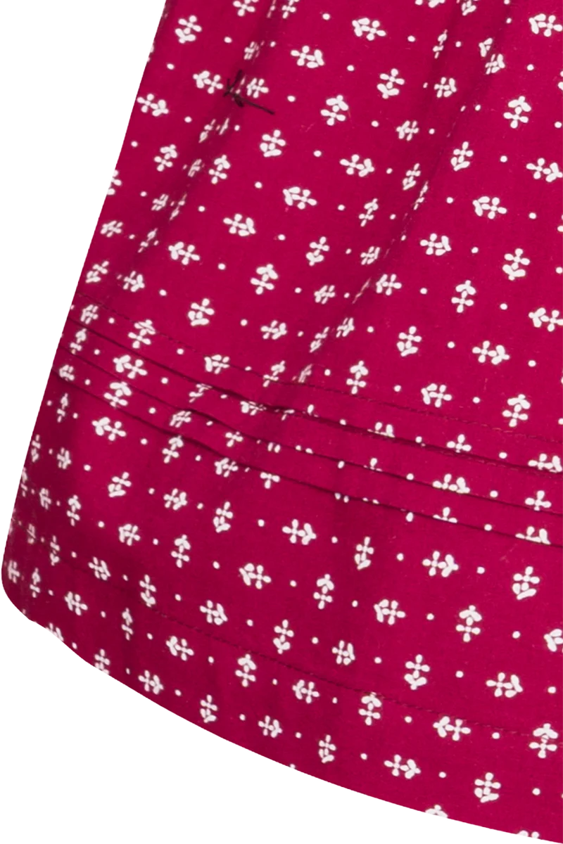 Kinderdirndl mit Samtoberteil - wine rot
