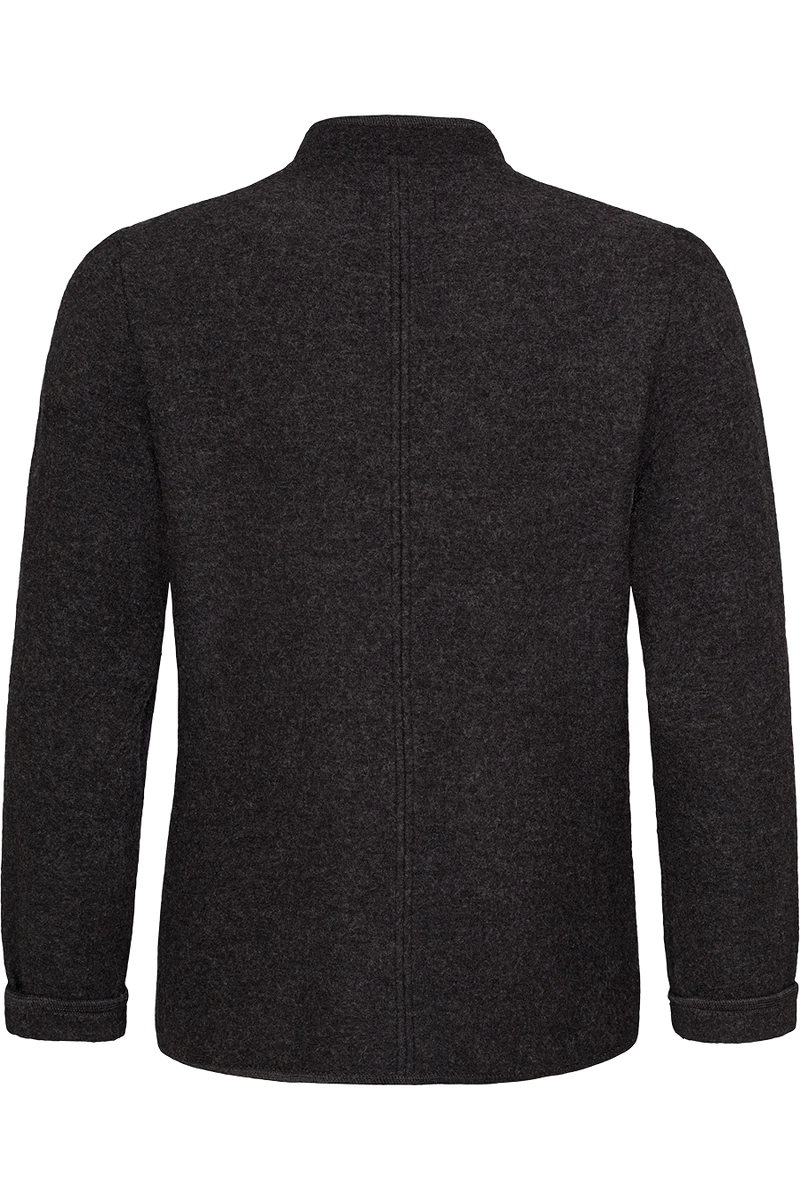 Herren Trachtenjacke aus Schurwolle - anthra/anthra