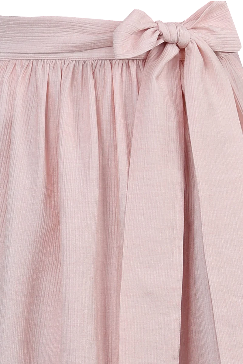 Dirndlschürze Midi 75 cm in Crinkle-Optik - blush