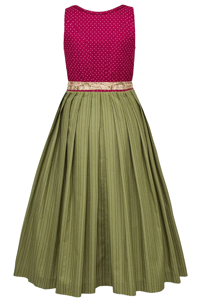 Langes Baumwolldirndl mit Paisleymuster