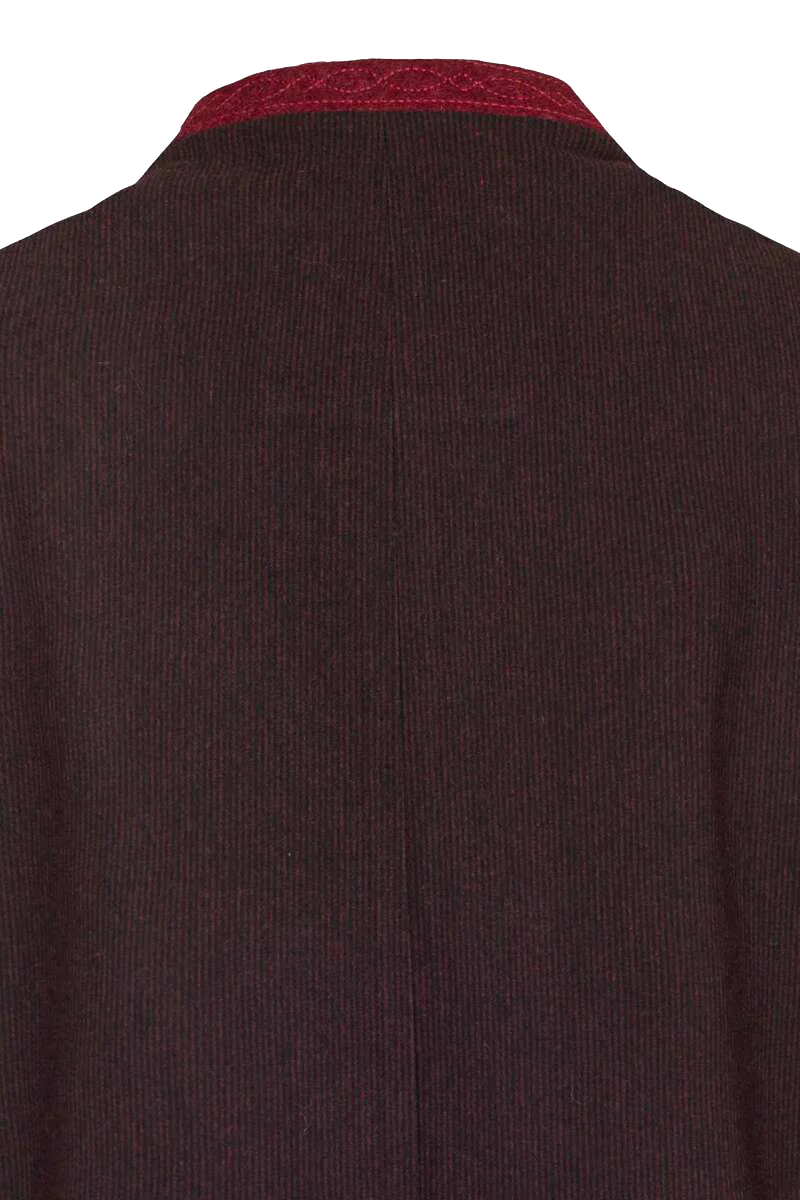 Herren Stretch Trachtenweste Slim fit gemustert