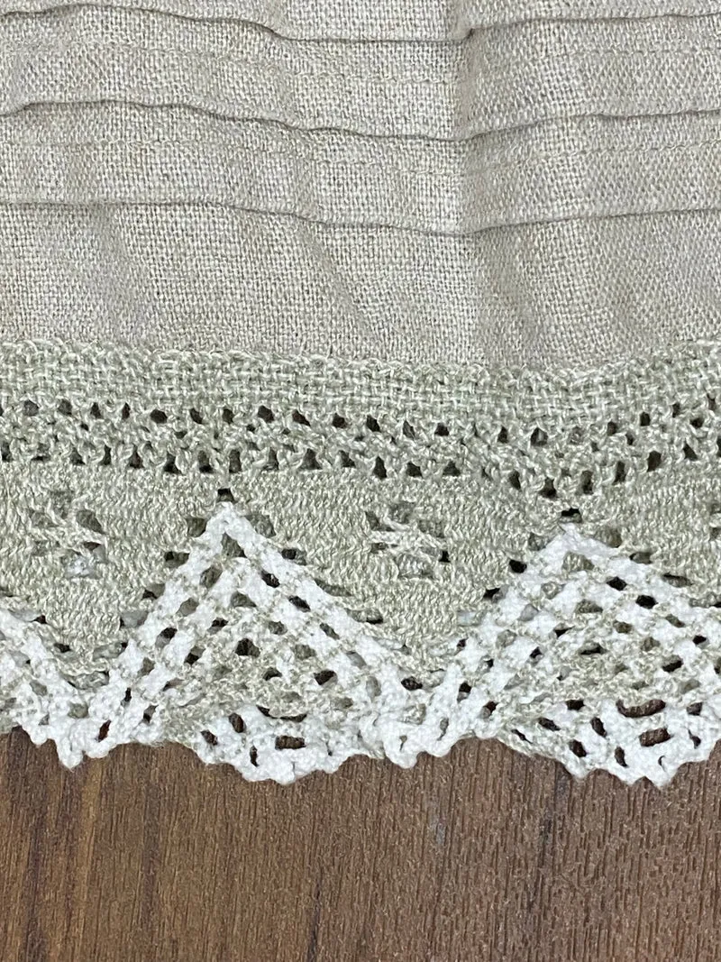 Vintage Trachtenrock Landhaus-Stil – Beige, Größe 36