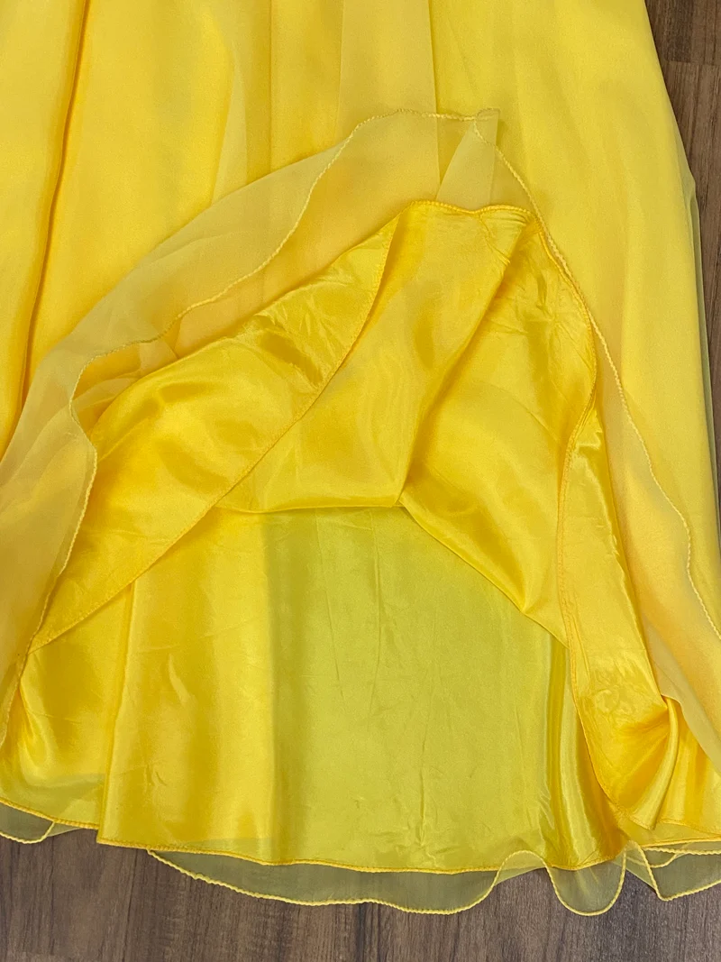 Original 70er Jahre Vintage Maxikleid Gr.36 in knalligem Gelb