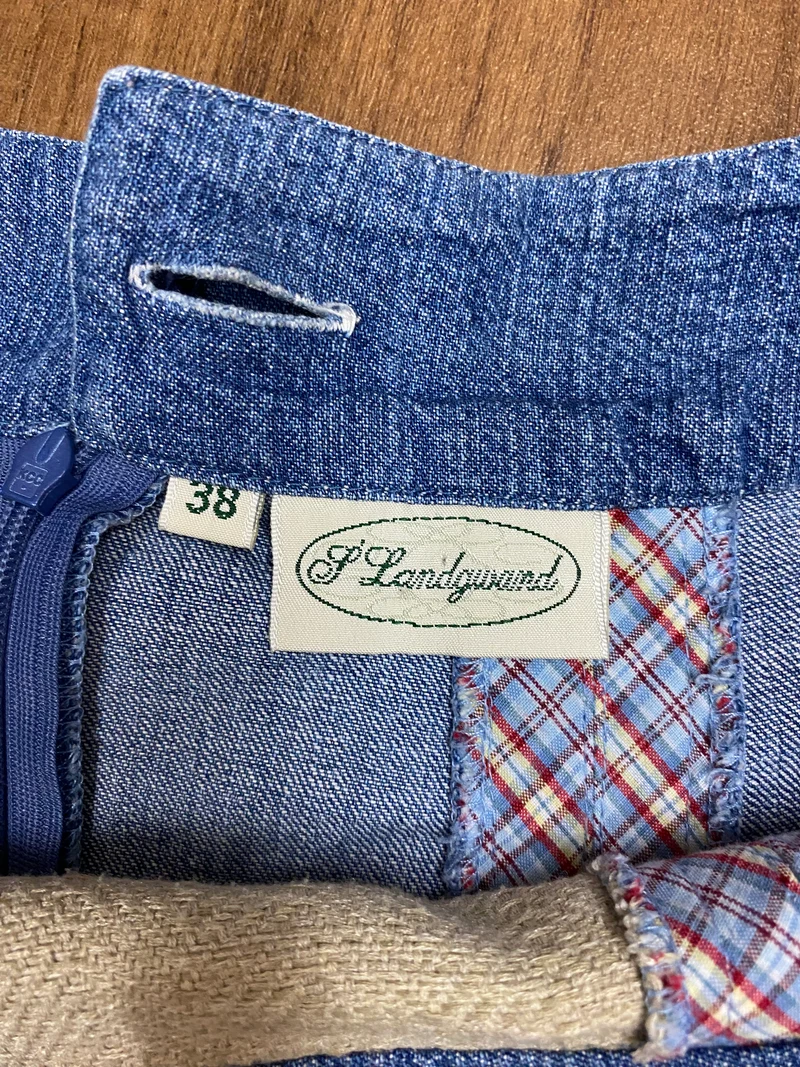 Trachtenrock – Blau Beige - Landhausstil