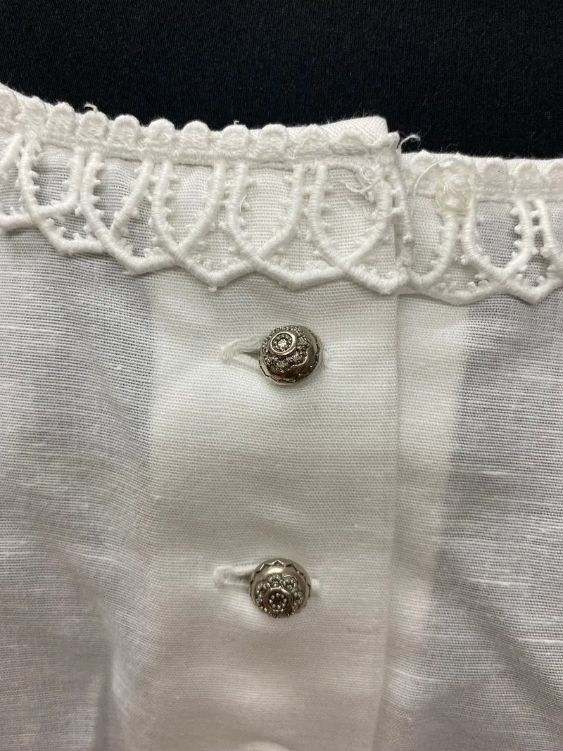 Vintage Dirndlbluse weiß - Gr.44