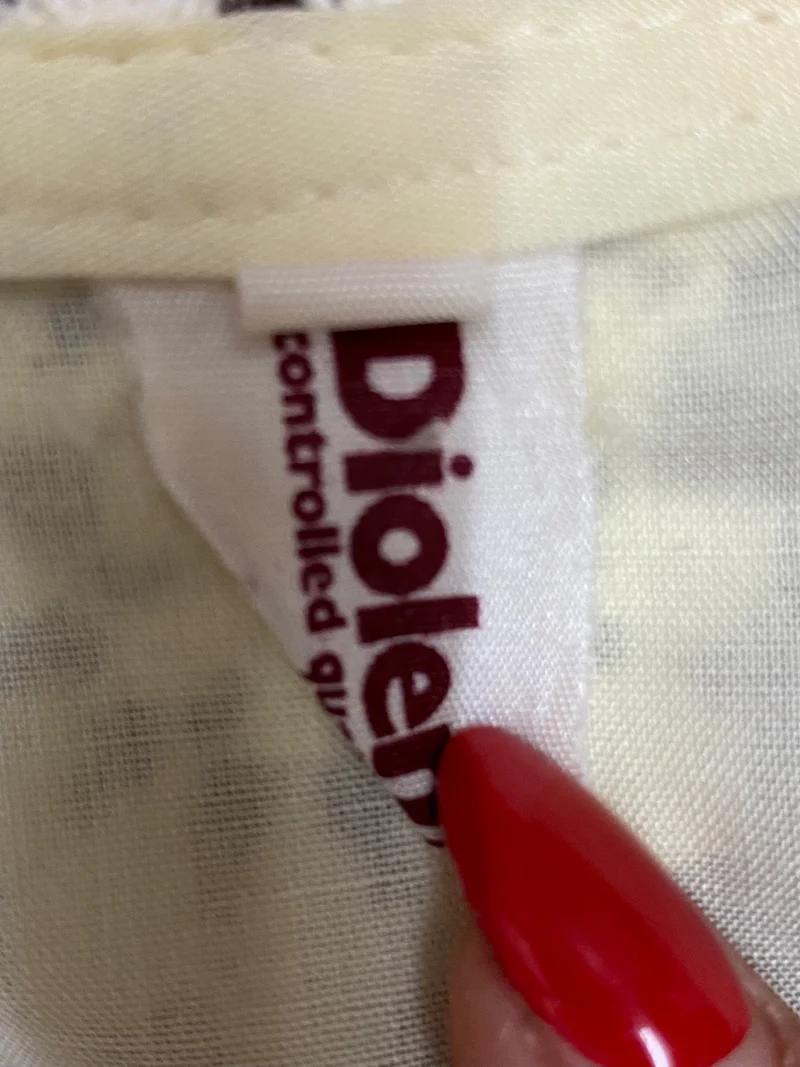 Vintage Dirndlbluse creme - 1970er Jahre, Gr.44