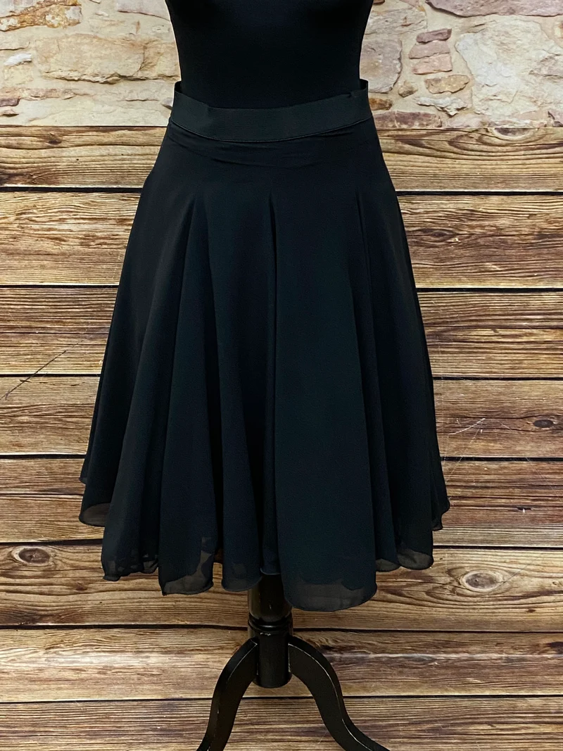 Vintage 50er Jahre Tellerrock Schwarz Rockabilly Petticoat Stil Gr. 34