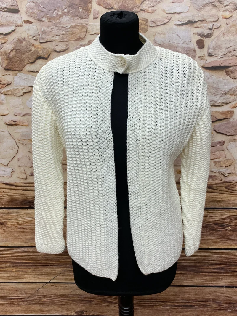 Vintage Strickjacke creme - Gr.38