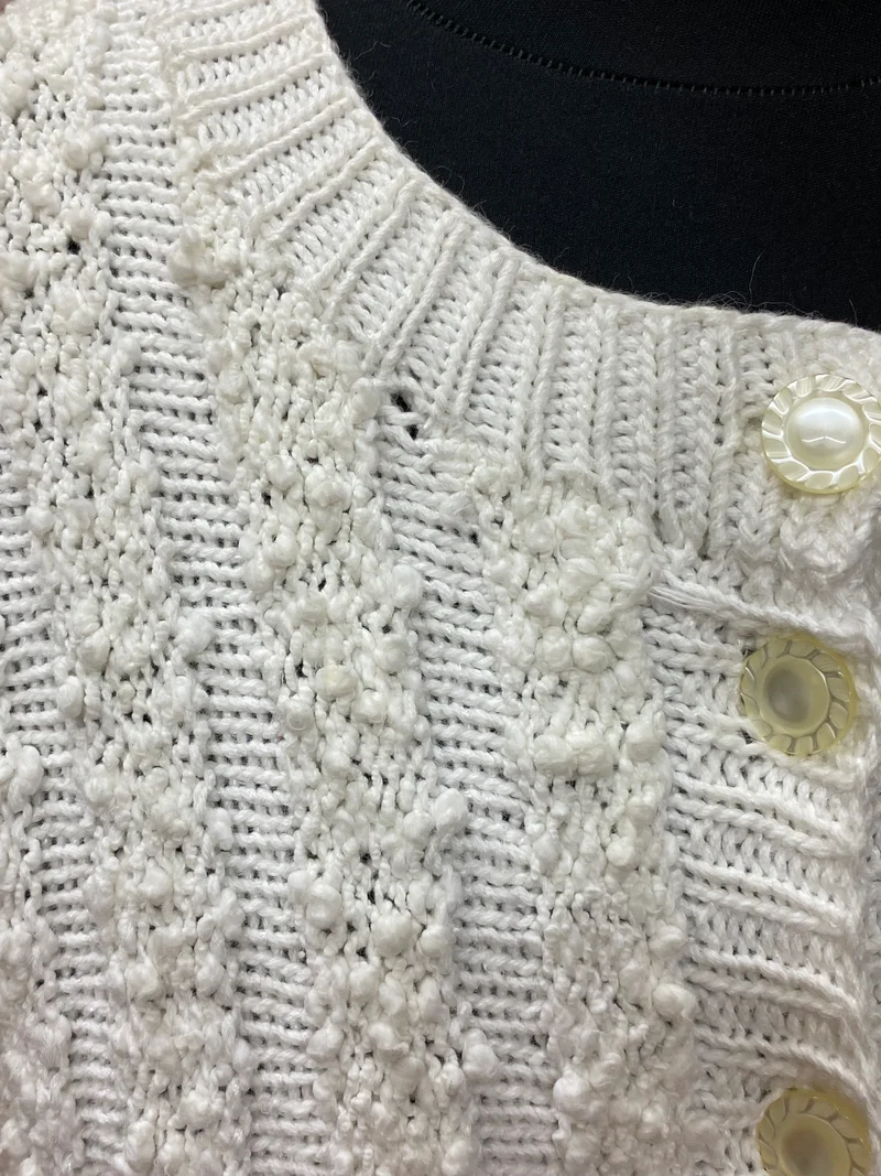Vintage Strickjacke creme