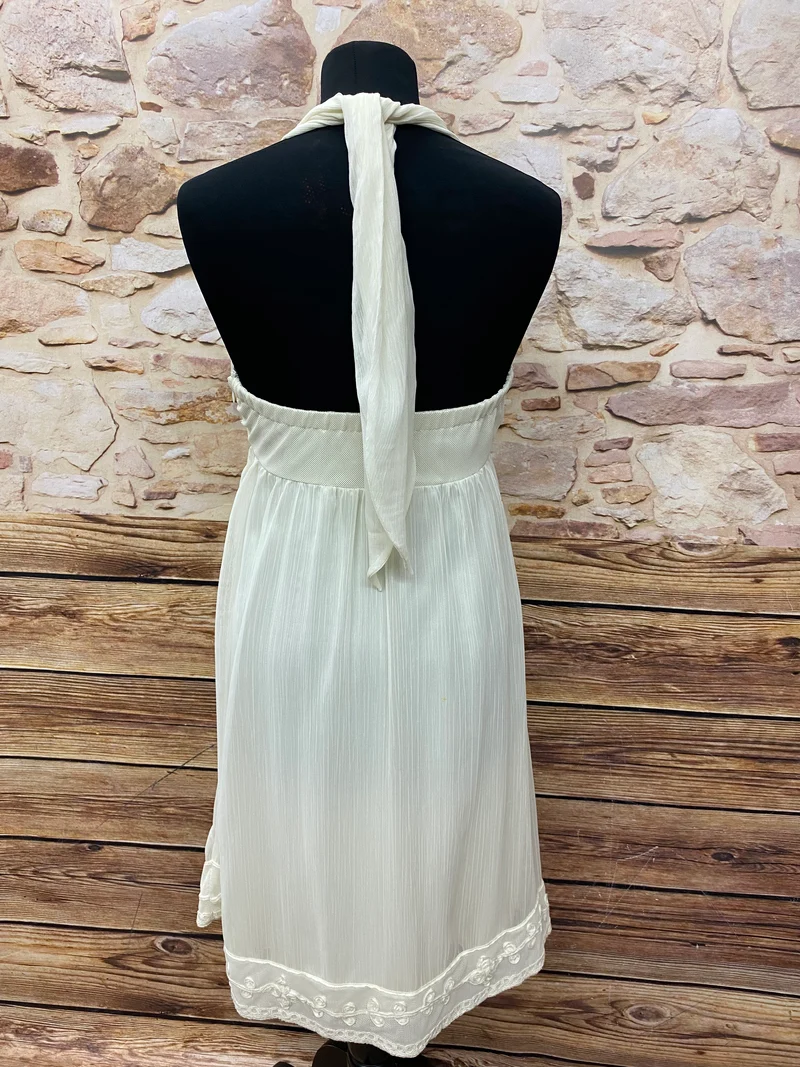 Sommerkleid Boho Creme Gr.36