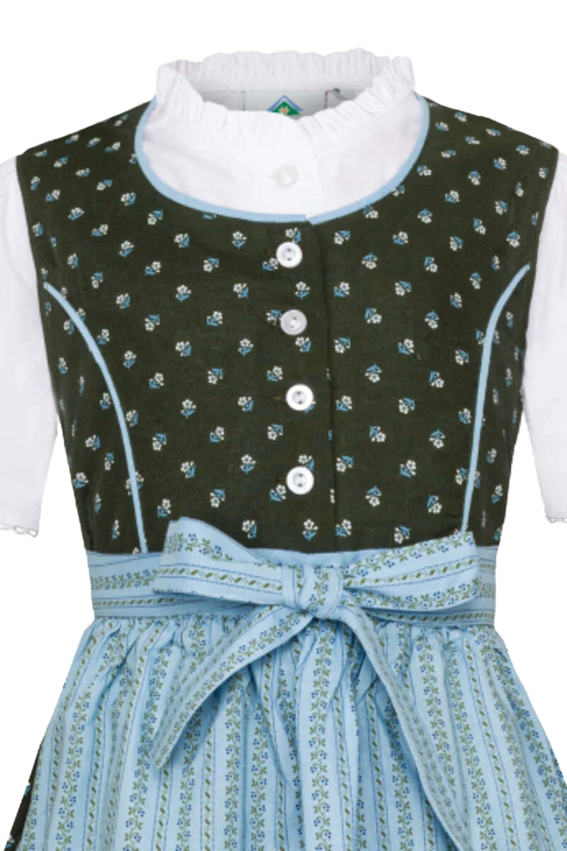 Kinder Baumwolldirndl mit Bluse