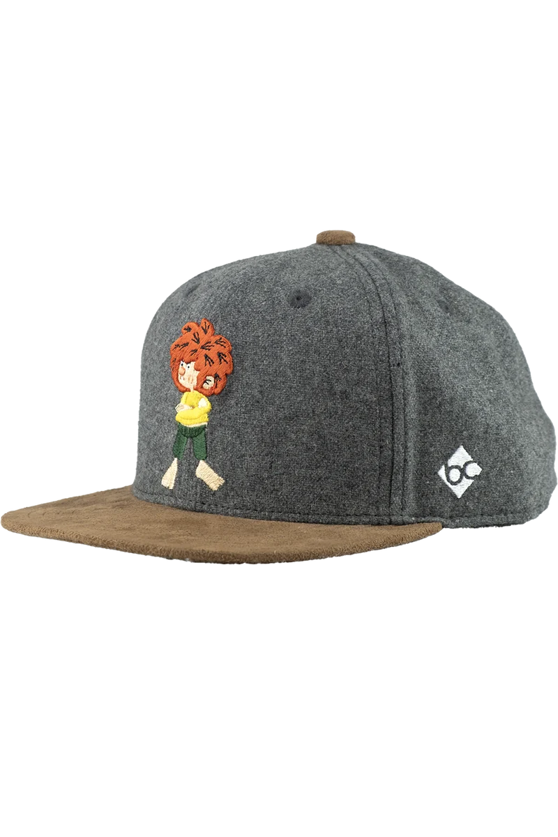 Kinder Snapback-Cap 'Grantig by nature' mit Pumuckl-Stickerei