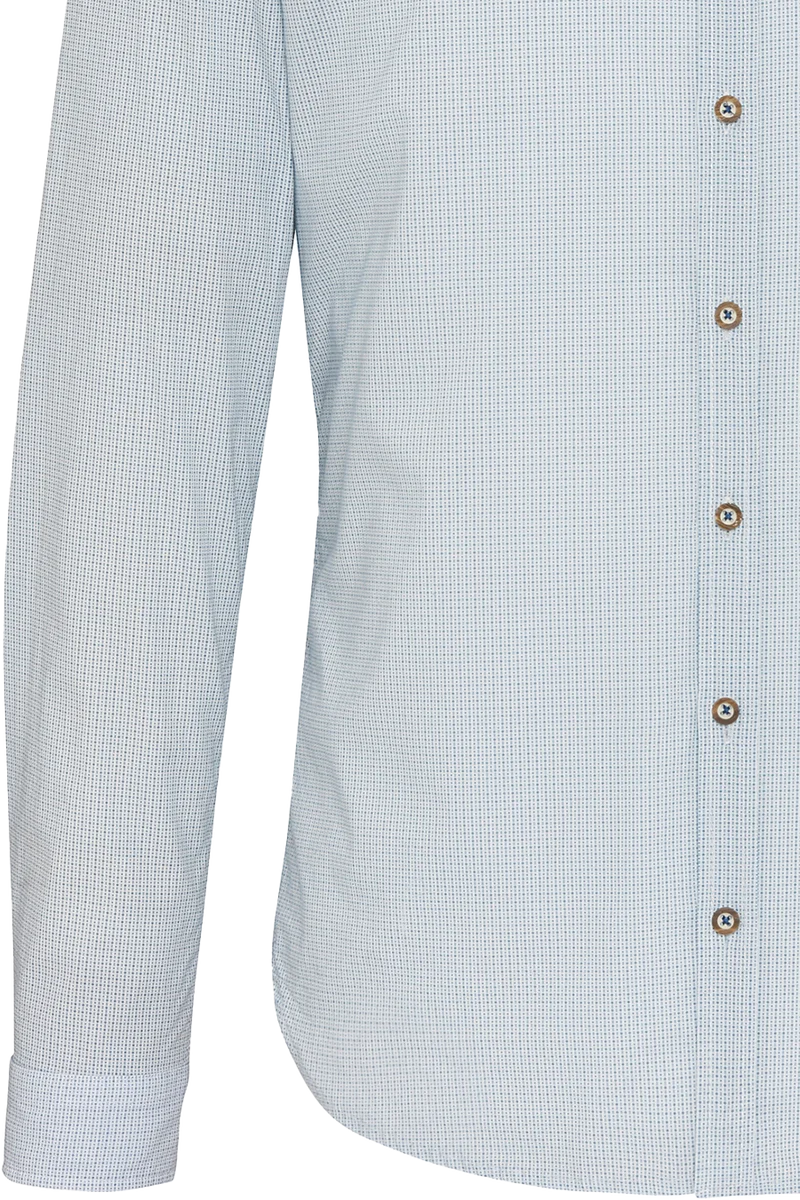 Herren Trachtenhemd gemustert Slim Fit - blau