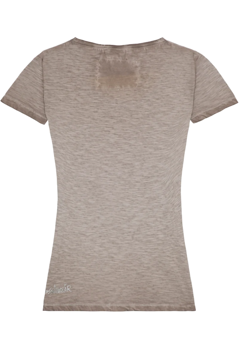 Damenshirt Dackel - grau