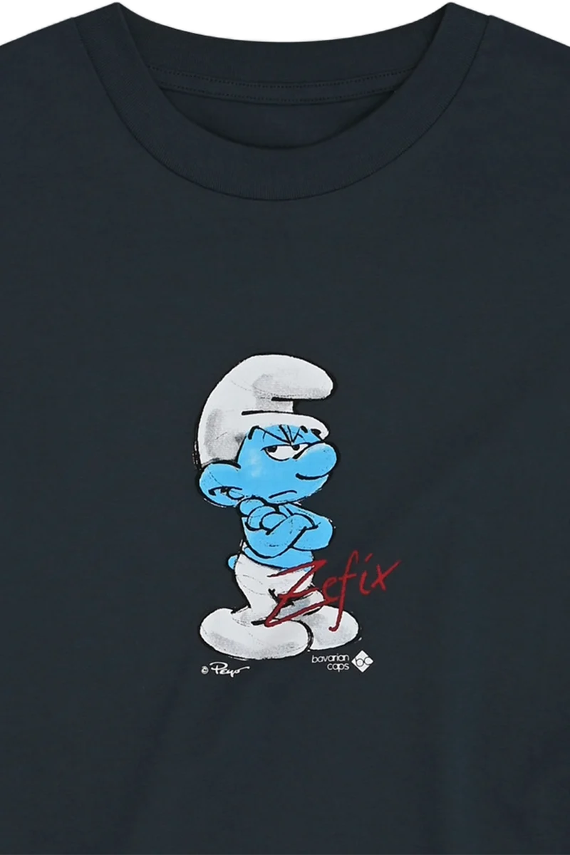Herren T-Shirt mit Schlumpf-Aufdruck