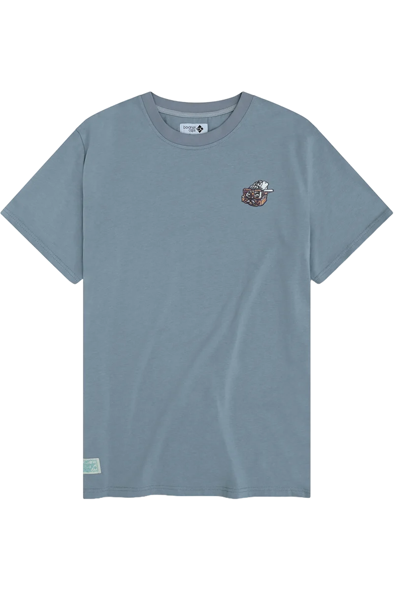 Herren T-Shirt mit bayerischem Motiv-Druck und Stickerei
