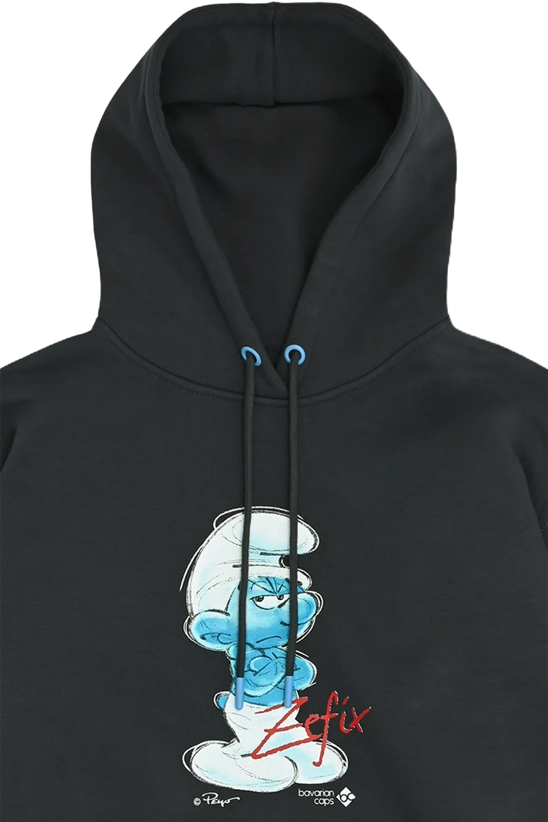 Herren Hoodie mit Schlumpf-Aufdruck Zefix
