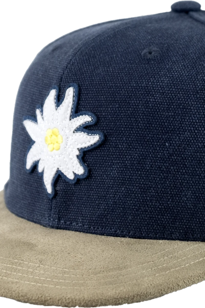 Unisex Snapback-Cap mit Edelweißmotiv-Filzpatch