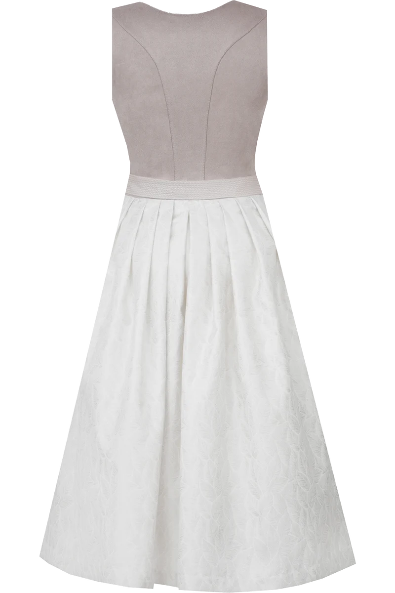 Midi-Dirndl PIDING/70 taupe von Marjo - mit Veloursoberteil