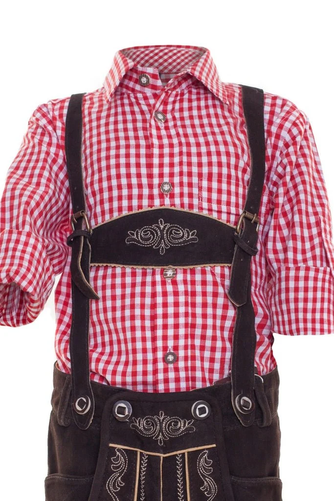 Kindertrachtenhemd rot
