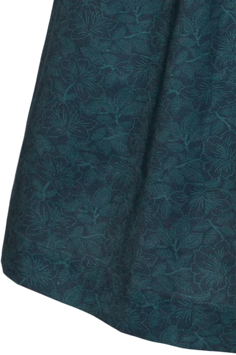 Langes Baumwolldirndl mit Blumenmuster