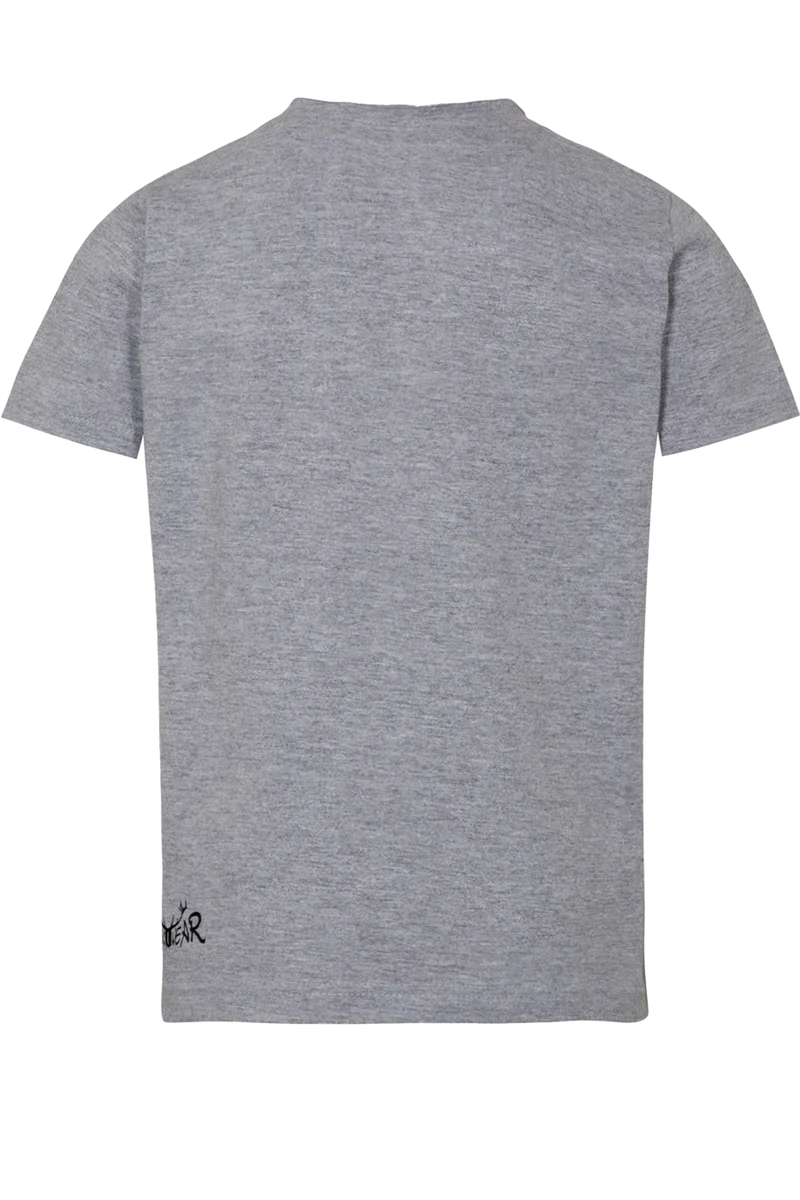 Kinder T-Shirt mit 'Dickschädel' - grau