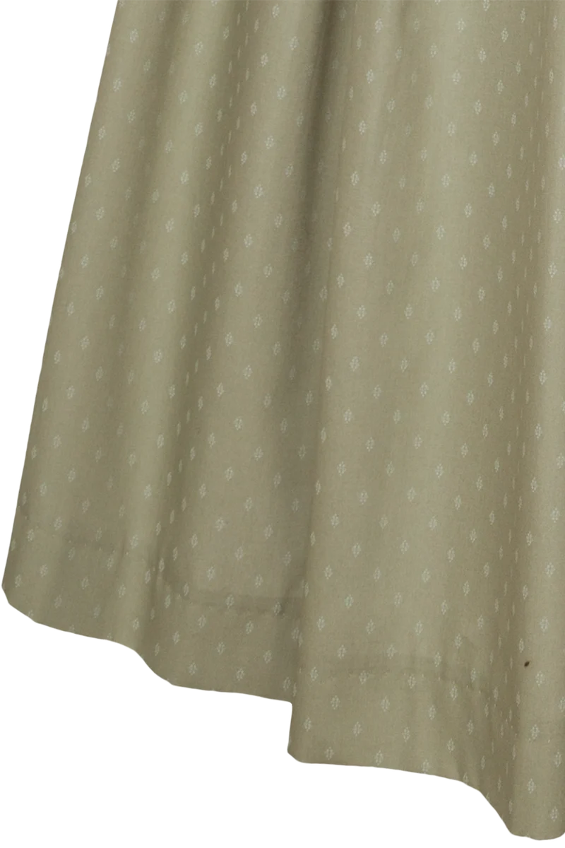 Leinendirndl lang mit floralem Muster
