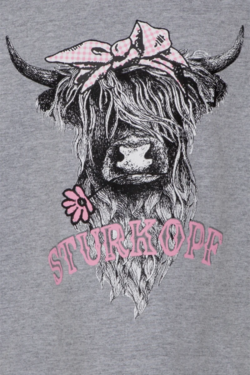 Kinder T-Shirt 'Sturkopf' - grau