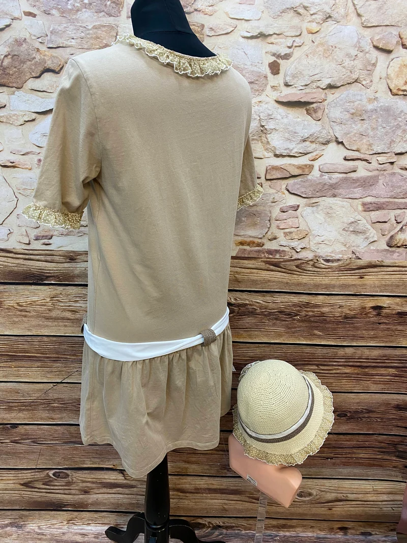 20er Jahre Tageskleid Gr. 36-38 mit Cloche