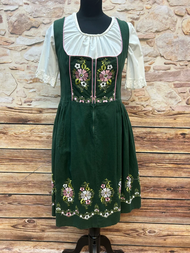 Vintage Dirnd bestickt - Gr.38