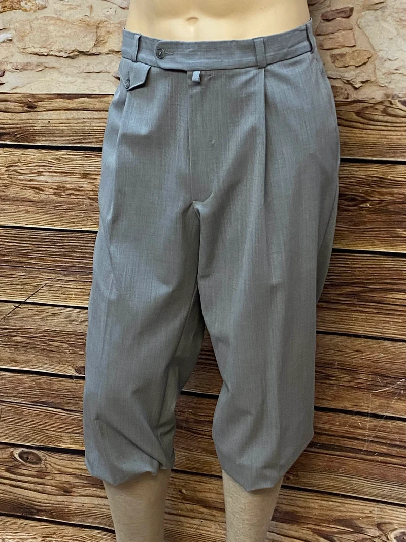 Graue Vintage Knickerbocker Hose Herren Gr. 54 – Gatsby-Look