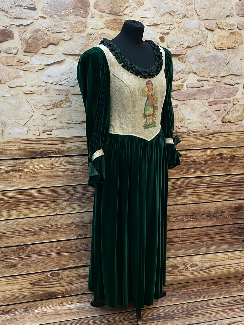 Historisches Theaterkleid Grün – Volksstück / Alpenstil Gr. 42