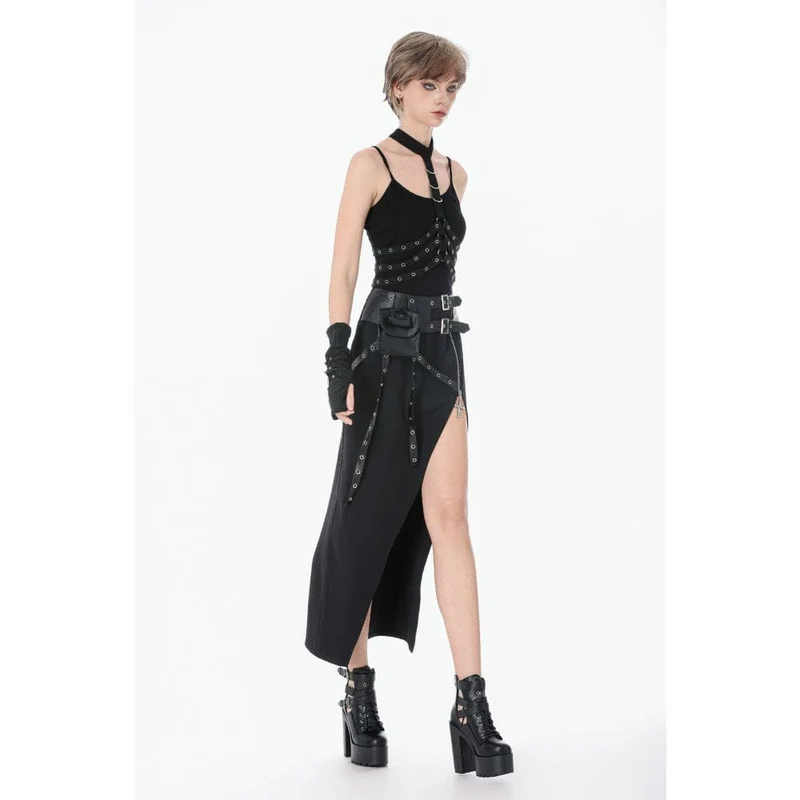 Punk-Body-Harness für Damen mit Ösen und D-Ringen