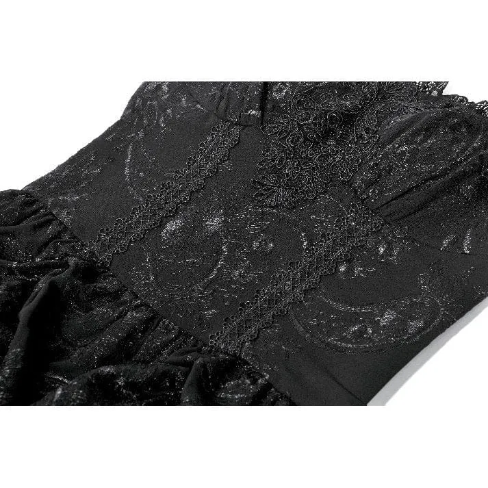 Gothic-besticktes Peplum-Unterkleid für Damen