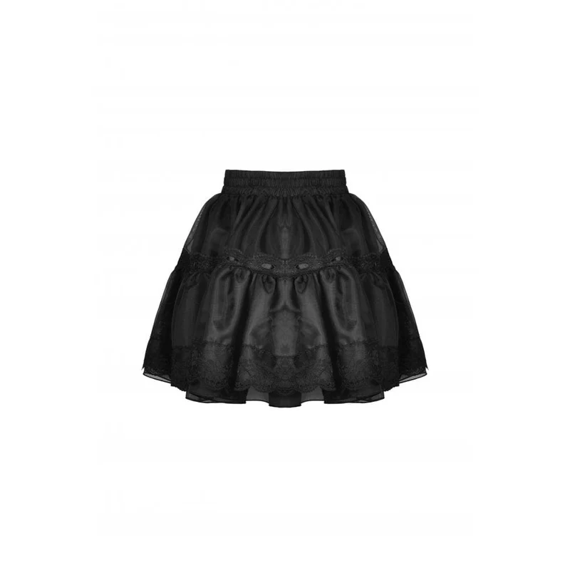 Damen Lolita Bowknot Multilayer Mesh Kurzrock